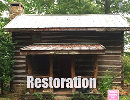 Historic Log Cabin Restoration  Pulaski County, Georgia